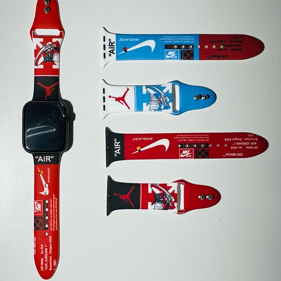 2 pcs Nike Silicone Wristlet Band for Apple Watch, T500+ - Picture 8 of 16